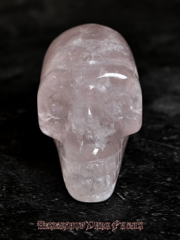 Kristall Schädel "Simargl" aus Rosenquarz